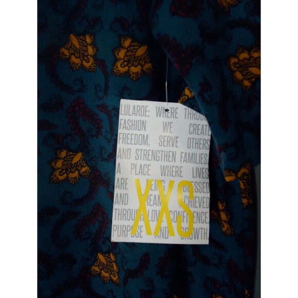 LulaRoe Irma Tunic Multicolored Hi Low Hem Womens Size XXS - Picture 3 of 5